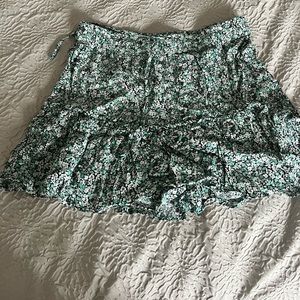 Zara floral mini skirt